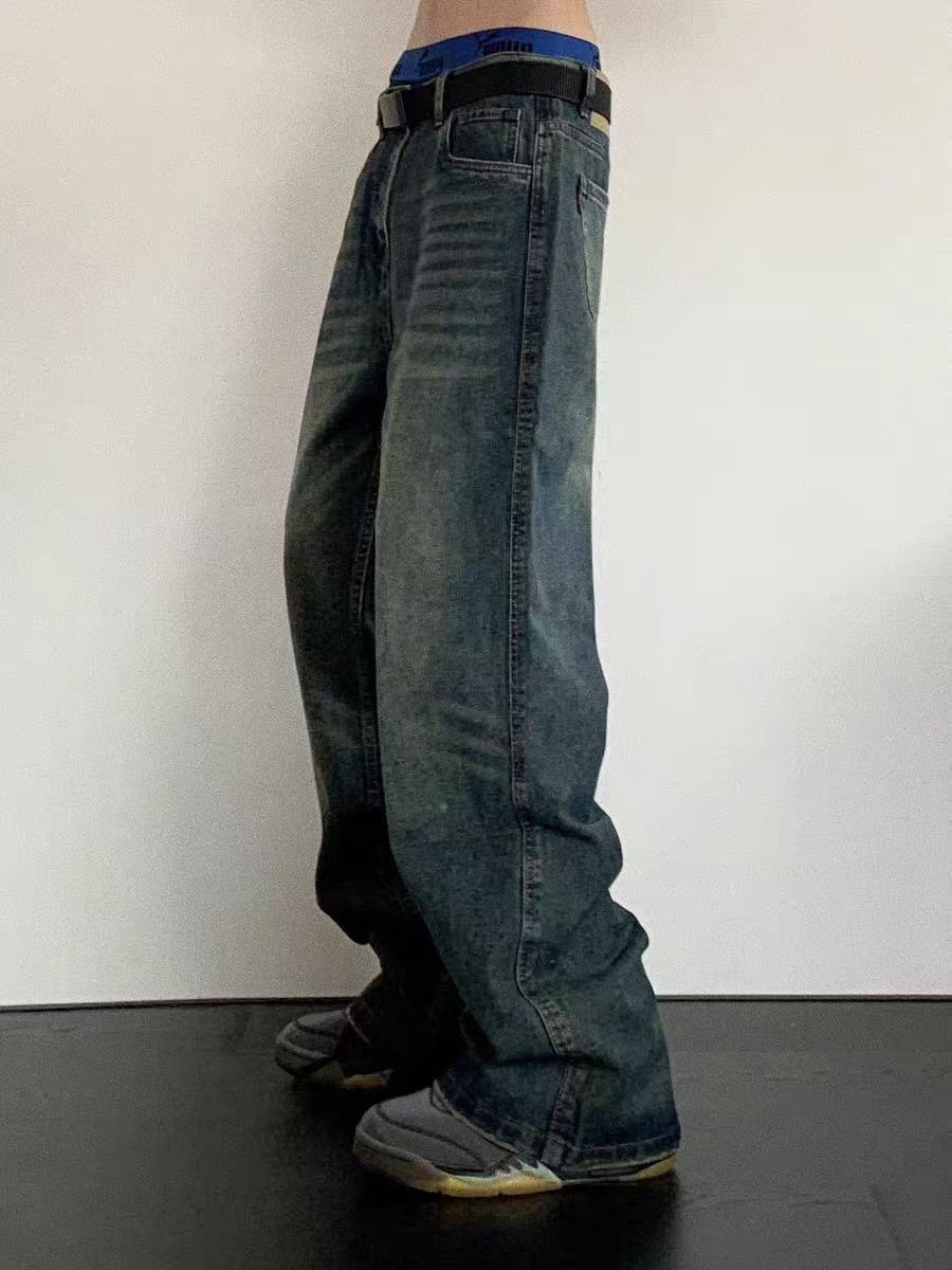 Japanese Brand × Jean baggy vintage washed wide leg jeans Size US 30 / EU 46 - 2 Thumbnail