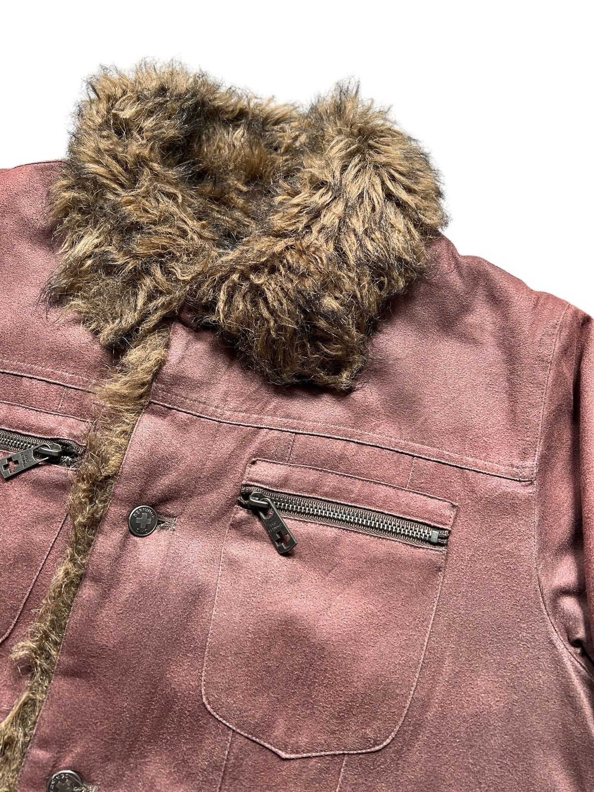 BERNINGS SHO Bernings Sho Faux Fur Mole Skin Trucker Jacket Size US L / EU 52-54 / 3 - 5 Thumbnail