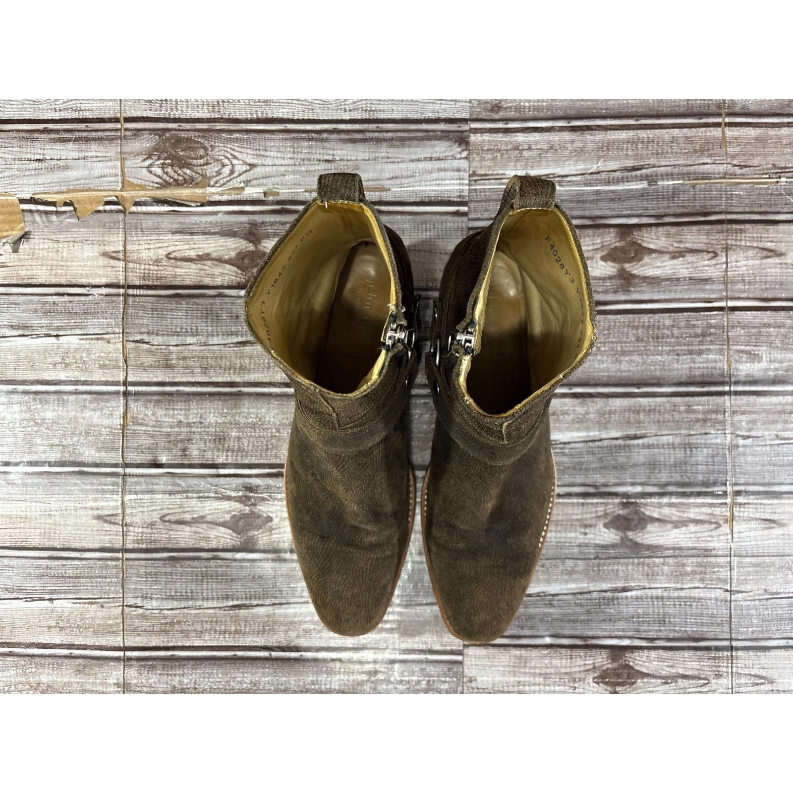 John Varvatos John Varvatos Ludlow Textured suede Harness Boots size 8.5 c Size US 8.5 / EU 41-42 - 7 Thumbnail