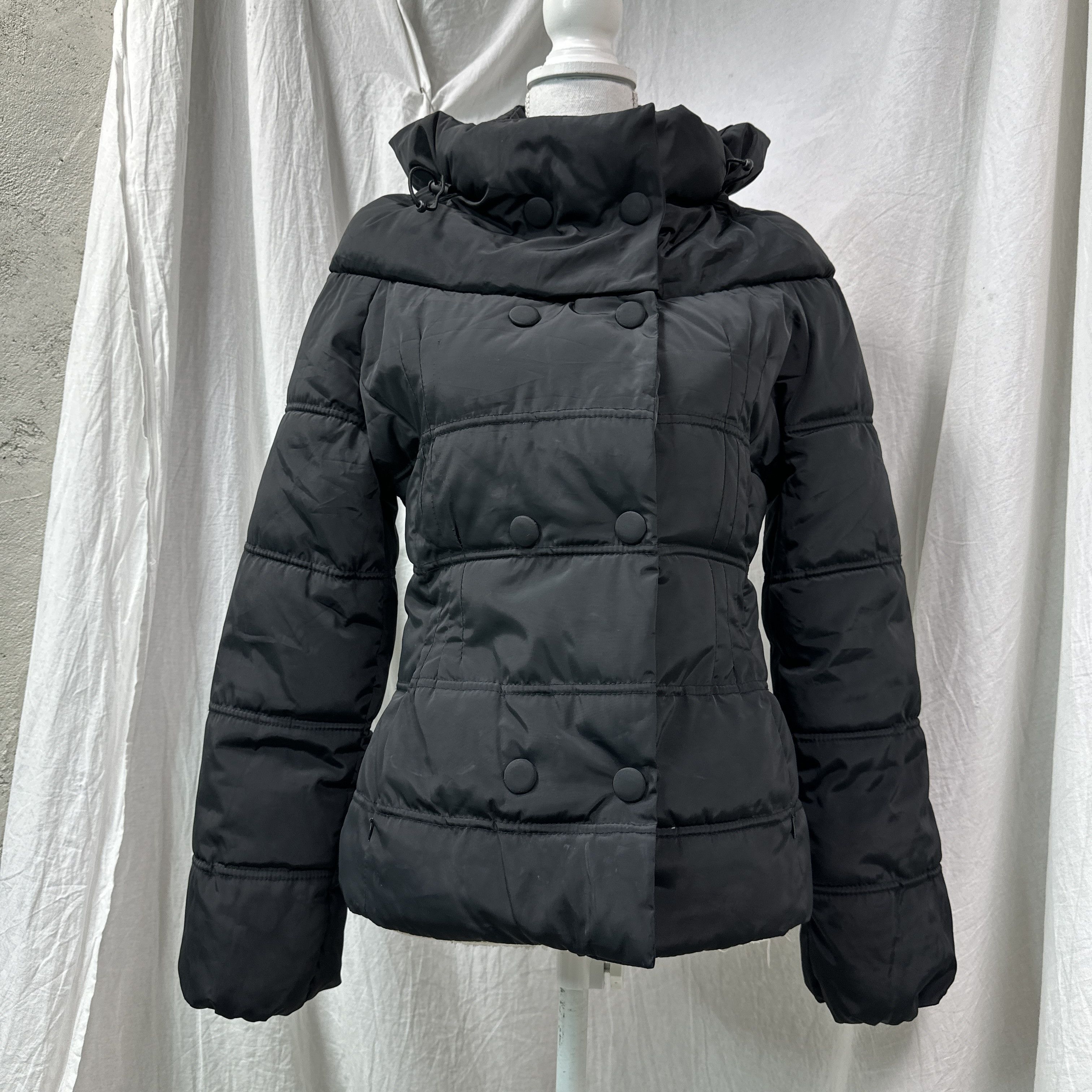Vintage Vintage Avant Garde Big Collar Puffer Morgan Jacket 00s Size L / US 10 / IT 46 - 8 Thumbnail