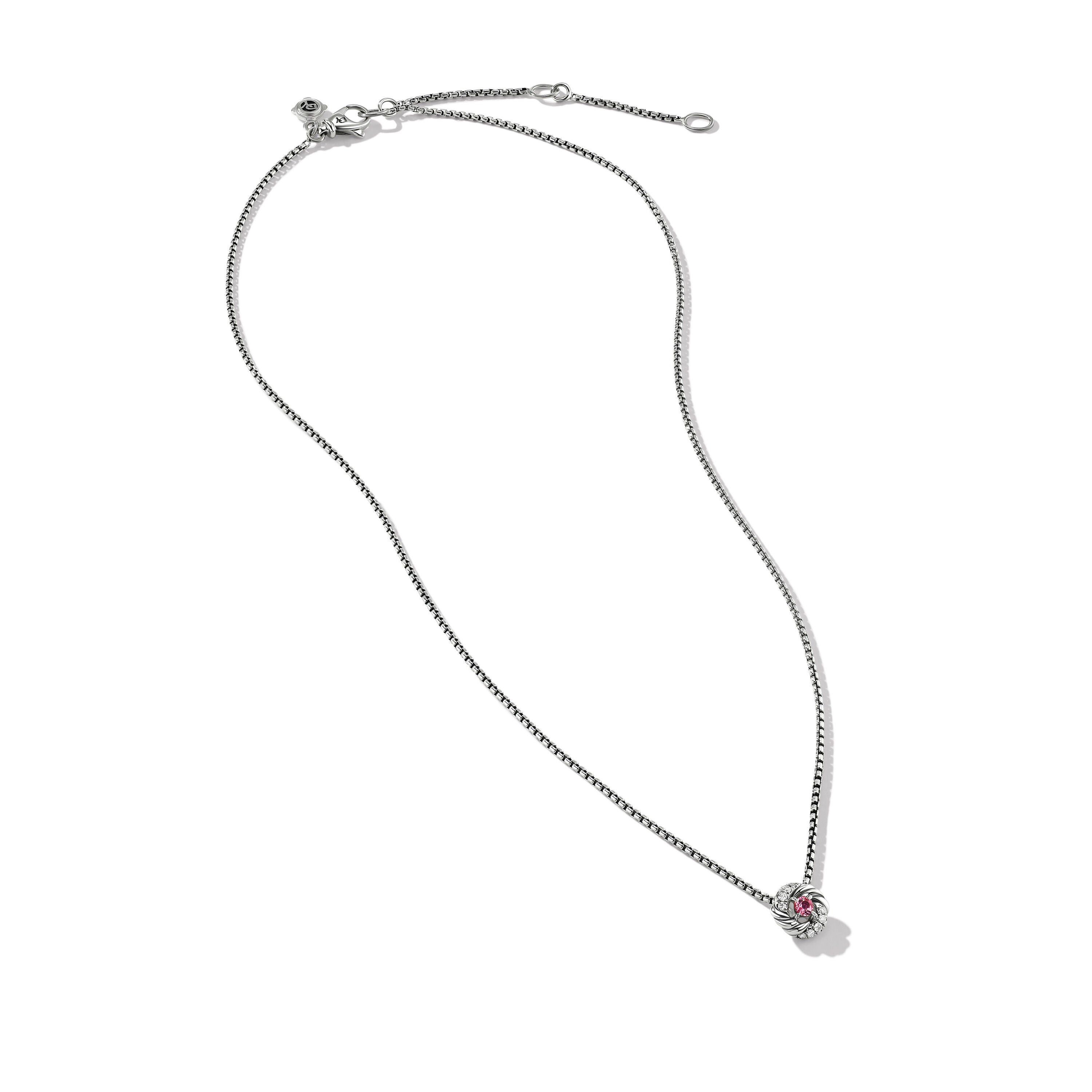 David Yurman o1w1db10325 Petite Infinity Pendant Necklace Sterling Silver Size ONE SIZE - 2 Thumbnail