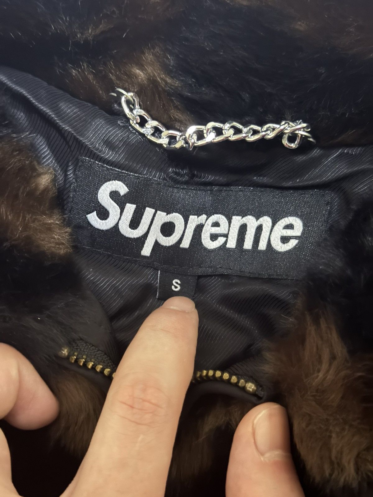 Supreme Supreme Faux Fur repeater bomber Brown Size US S / EU 44-46 / 1 - 3 Thumbnail