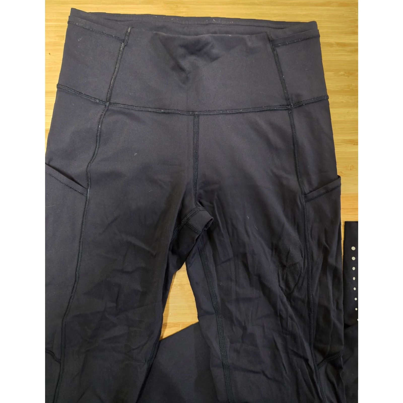 Lululemon Lululemon Fast Free Tight Womens 6 Navy Blue High Rise Leggings Pockets Size 28" / US 6 / IT 42 - 7 Thumbnail