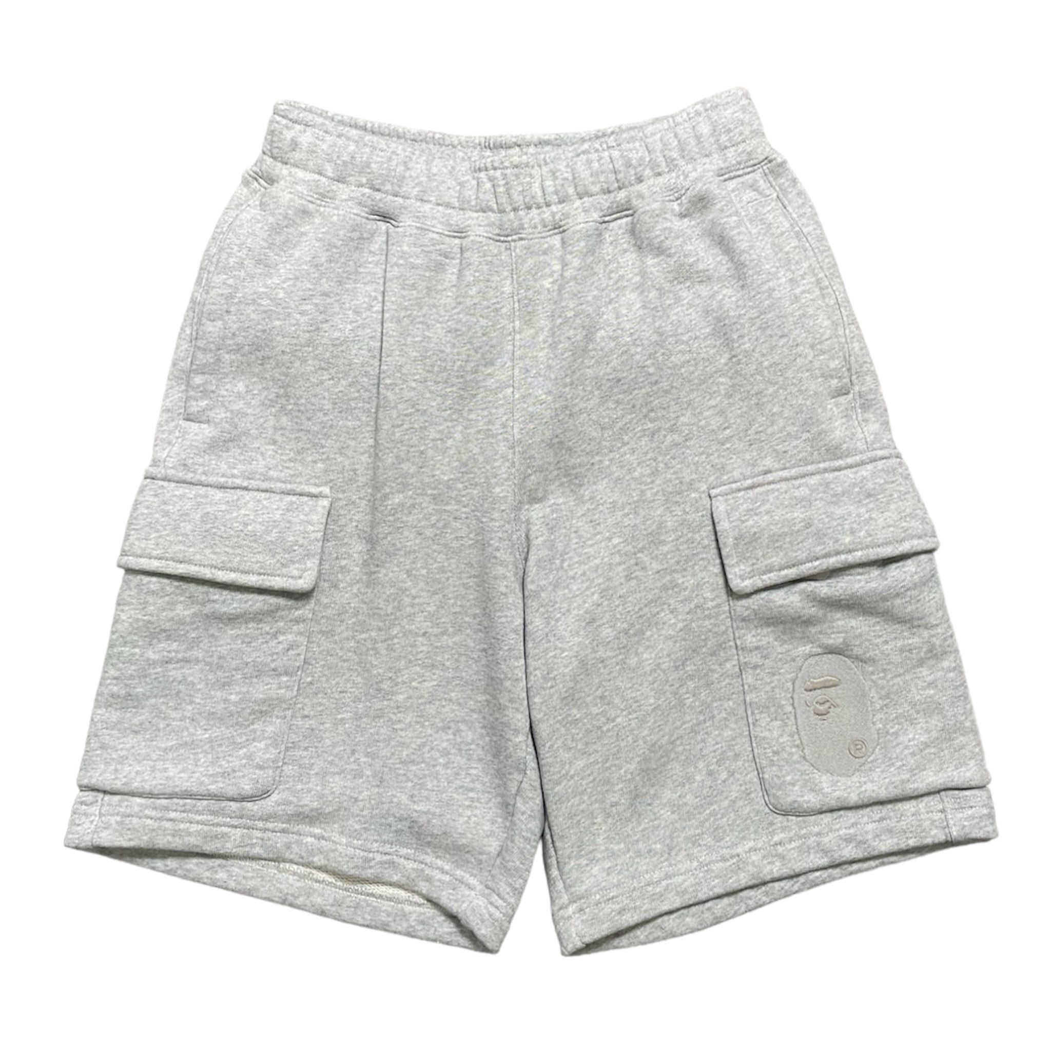 Bape Ape Head Cargo Sweatshorts Grey | Grailed