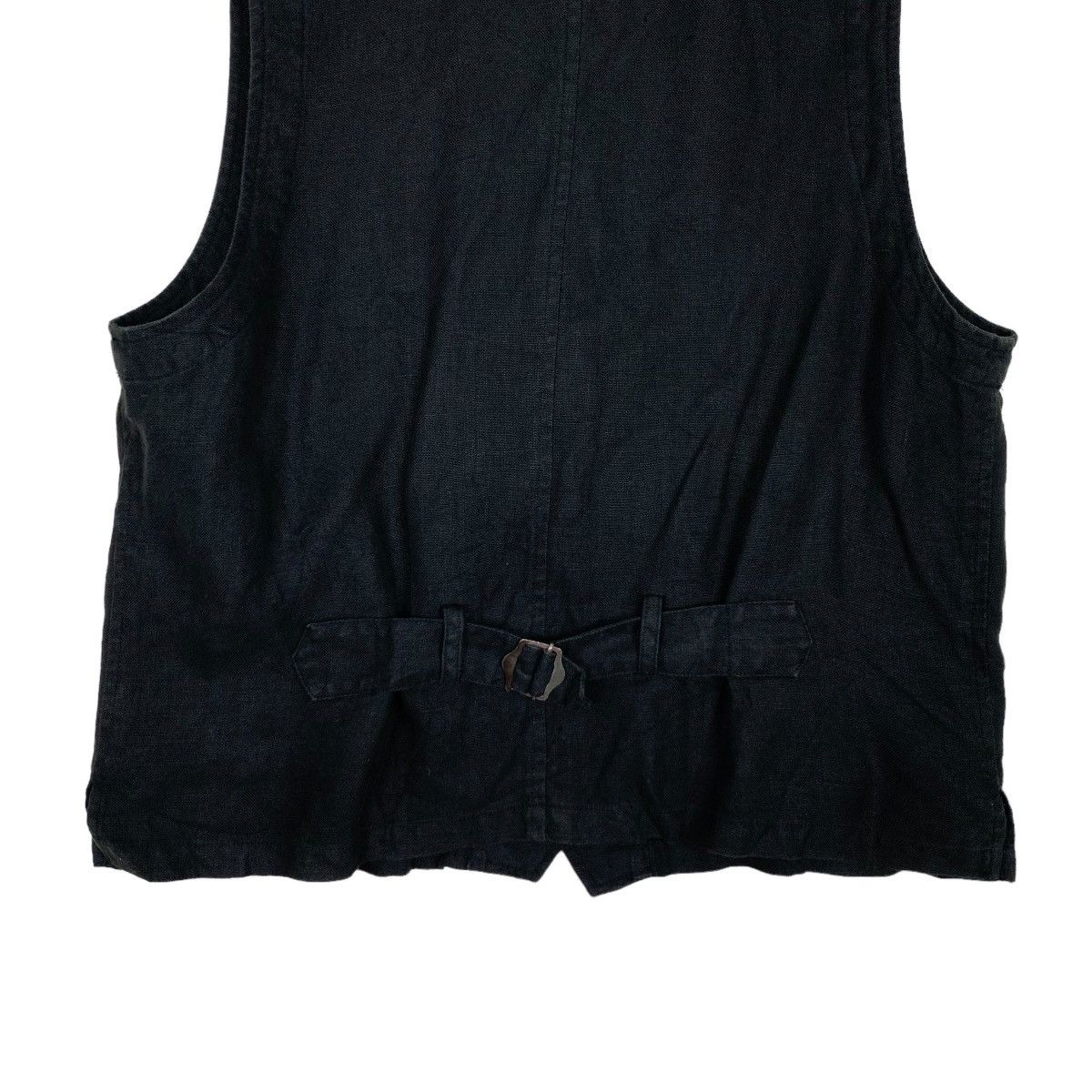 Vintage COMMECI COMMECA Cotton Belted Button Vest #0959-C42 Size US L / EU 52-54 / 3 - 9 Thumbnail