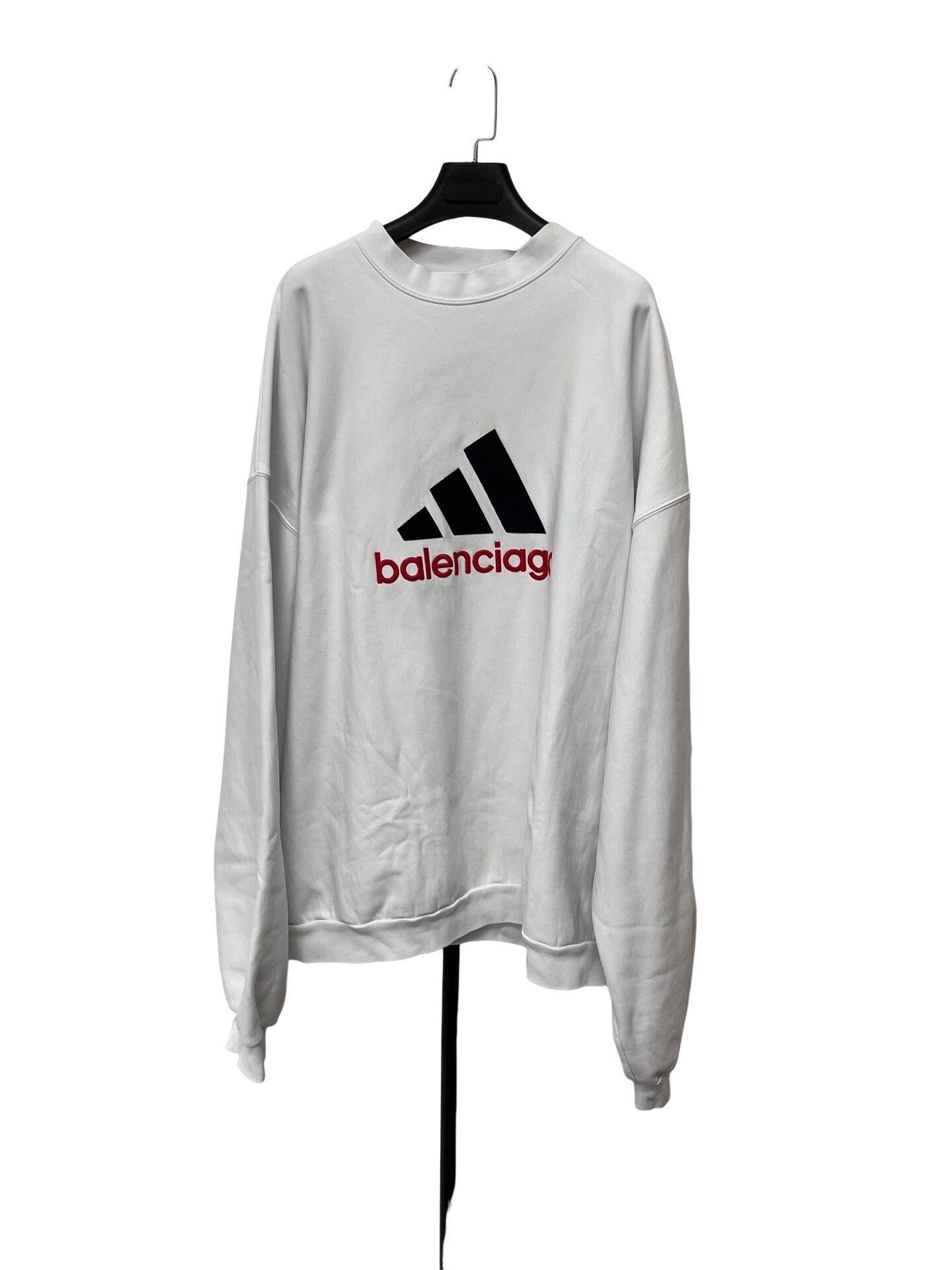 Balenciaga Balenciaga x Adidas Logo Print Sweatshirt Size 4 Size US XL / EU 56 / 4 - 1 Thumbnail