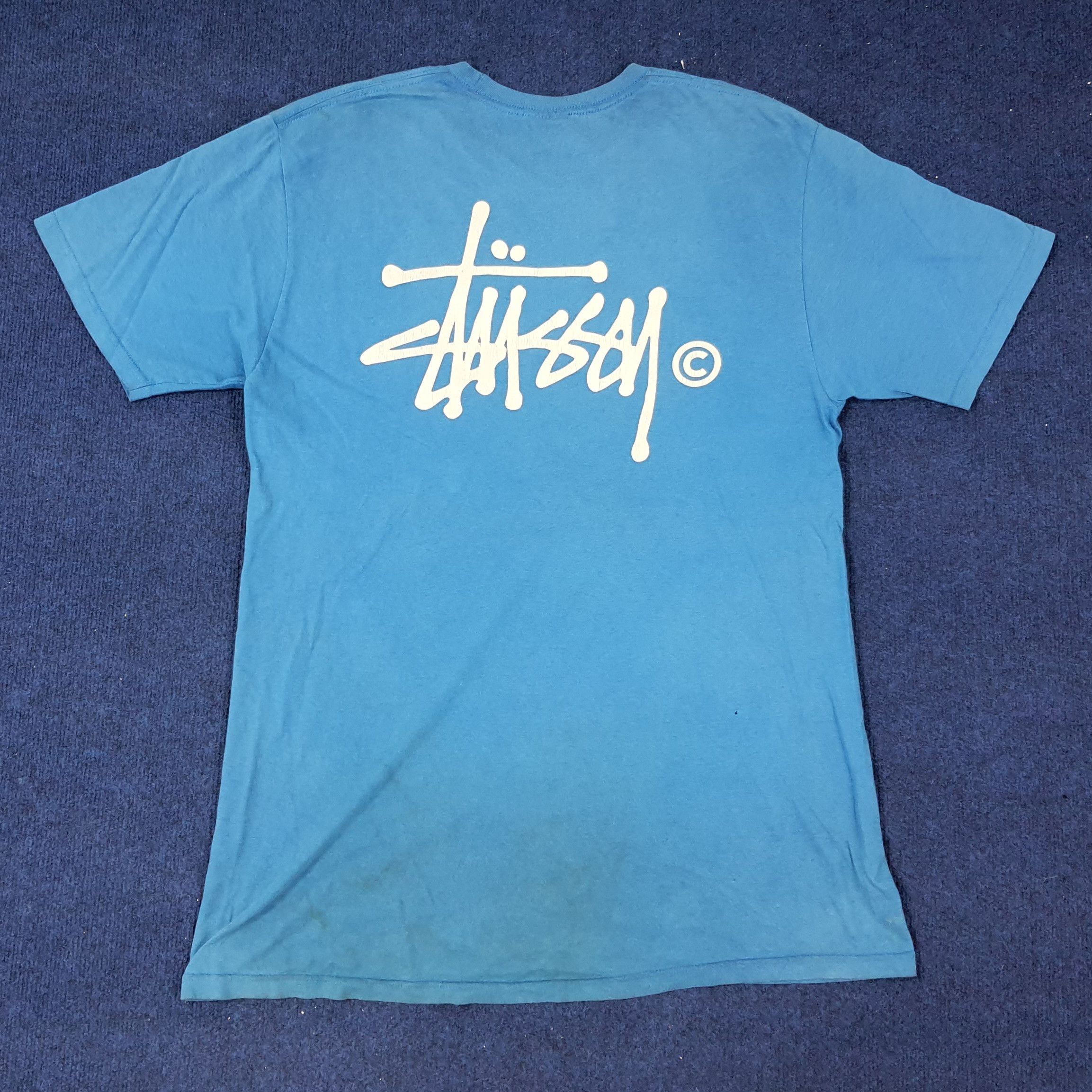 Stussy × Vintage Vintage Stussy Signature Streetwear Tshirt Size US L / EU 52-54 / 3 - 1 Thumbnail