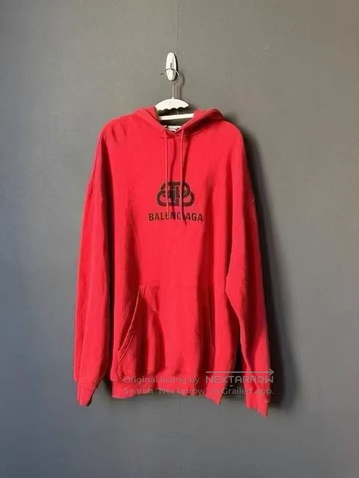 Balenciaga Balenciaga Red Snap Hoodie Size US XS / EU 42 / 0 - 1 Thumbnail