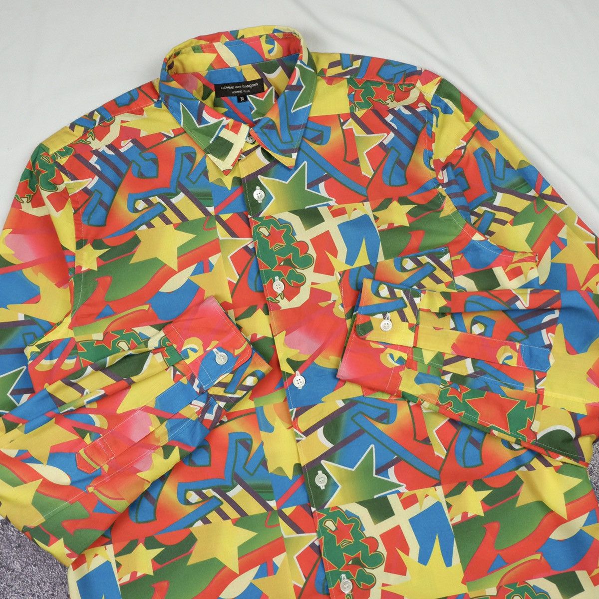 Comme des Garcons × Comme des Garcons Homme × Comme des Garcons Homme Plus Vintage 2001 Cdg+ Psychedelic Clown Shirt Size US M / EU 48-50 / 2 - 4 Thumbnail