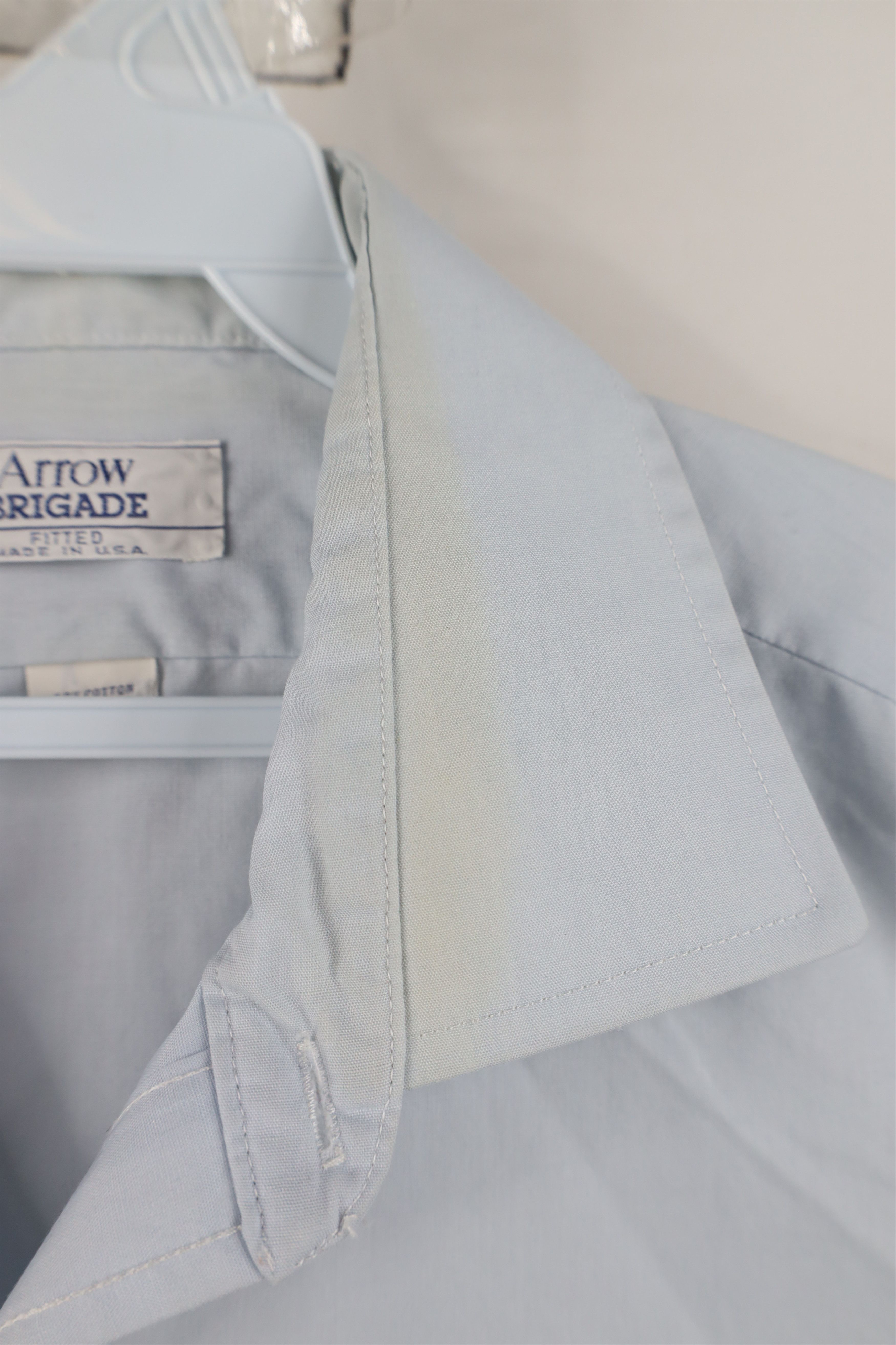 Vintage Vintage 90s Streetwear Fitted Button Shirt Blue USA Size US M / EU 48-50 / 2 - 5 Thumbnail