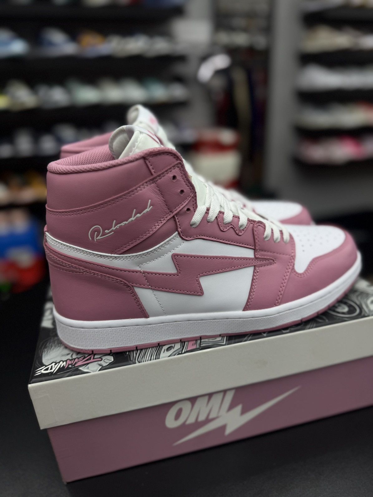 Designer OMI In Hellcat Sneakers Pink Size 13US Size US 13 / EU 46 - 2 Thumbnail