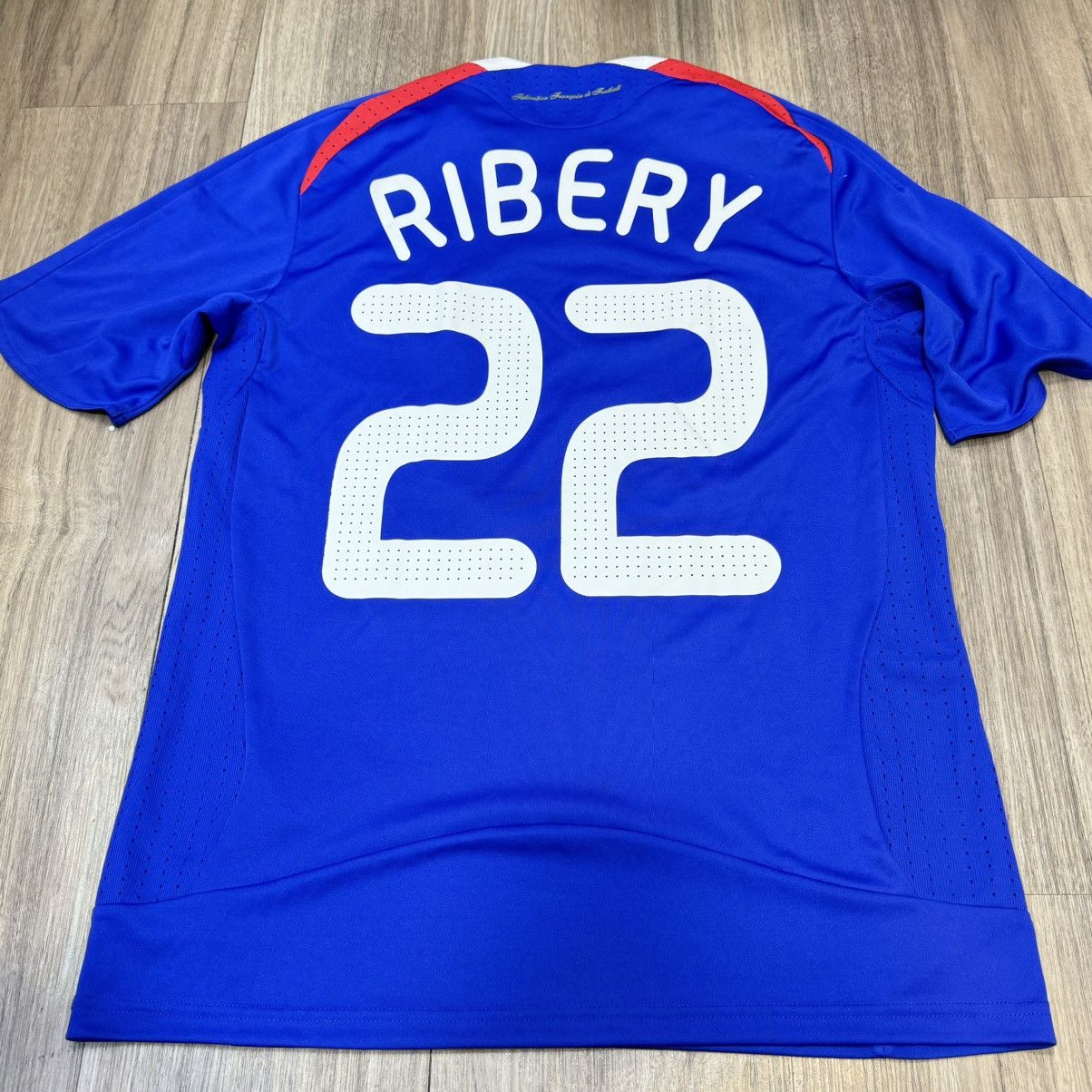 Adidas France 08/09 home shirt #22 Ribery Size US S / EU 44-46 / 1 - 2 Thumbnail