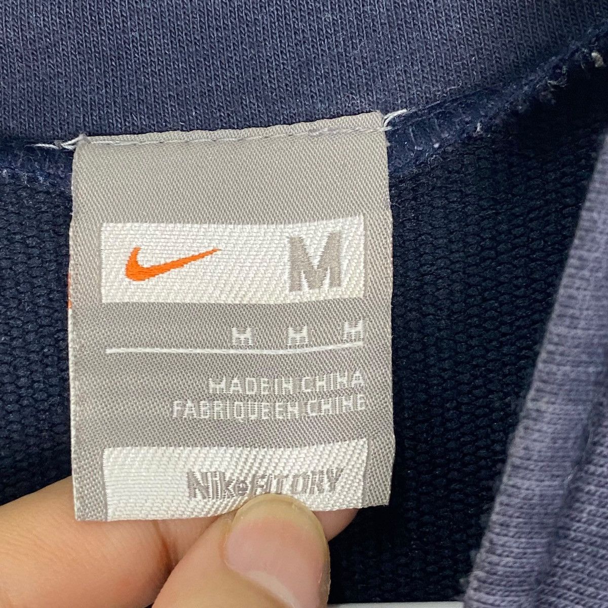 Vintage Vintage Nike Full Zip Sweater Small Logo Orange/Black Size M Size US M / EU 48-50 / 2 - 7 Thumbnail
