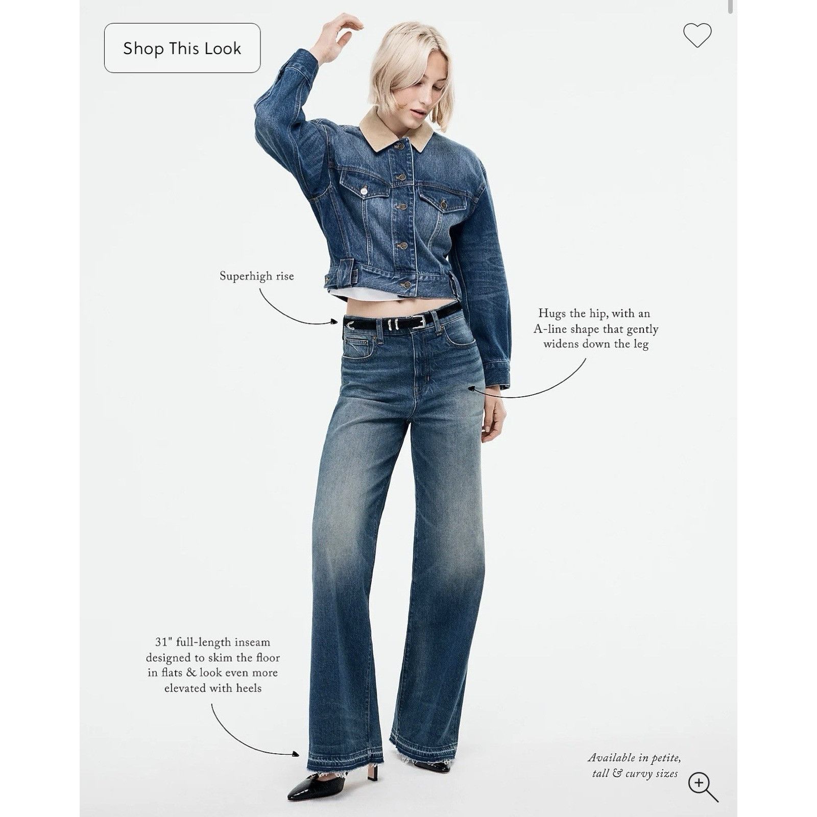 J.Crew J.Crew Womens Denim Trouser Wide Leg Jean Black High Rise Sz Size 26" / US 2 / IT 38 - 11 Thumbnail