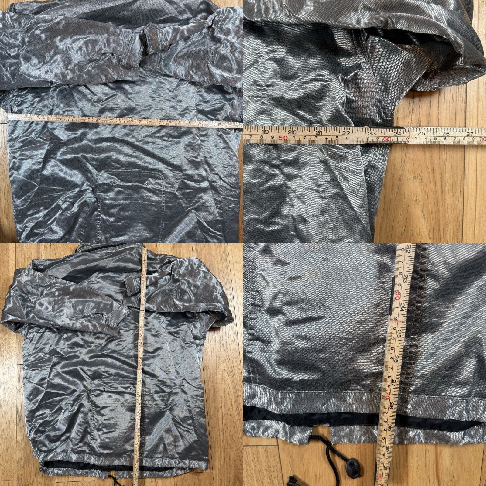 Mercedes-Benz VINTAGE Mercedes Motorsport Windbreaker Jacket Mens Small Full Zip Hood Metallic Gray Windbreaker Metal Hooded Mercedes-Benz Mens S Size US S / EU 44-46 / 1 - 8 Thumbnail