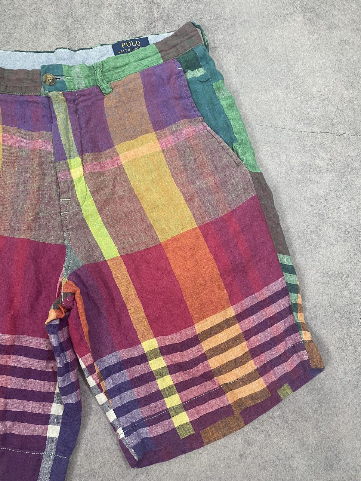 Polo Ralph Lauren Polo Ralph Lauren Classic Fit Linen Shorts Multicolor Size US 31 - 3 Thumbnail