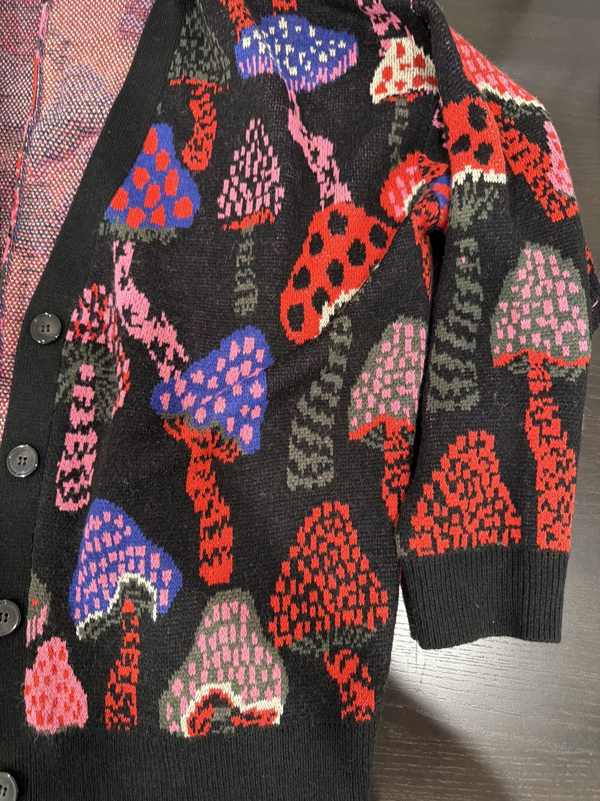 Farm Rio Farm Rio Mixed Snake Mushroom Cardigan Size L / US 10 / IT 46 - 7 Thumbnail