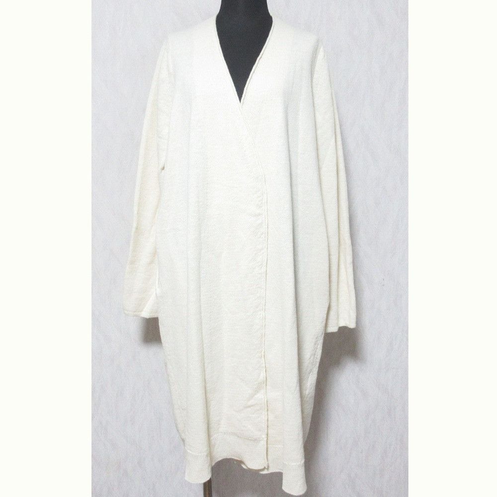 Other Other 45R Cotton Linen Long Knit Coat Textile Outerwear 7022019 DUTY FREE for USA Size ONE SIZE - 1 Thumbnail