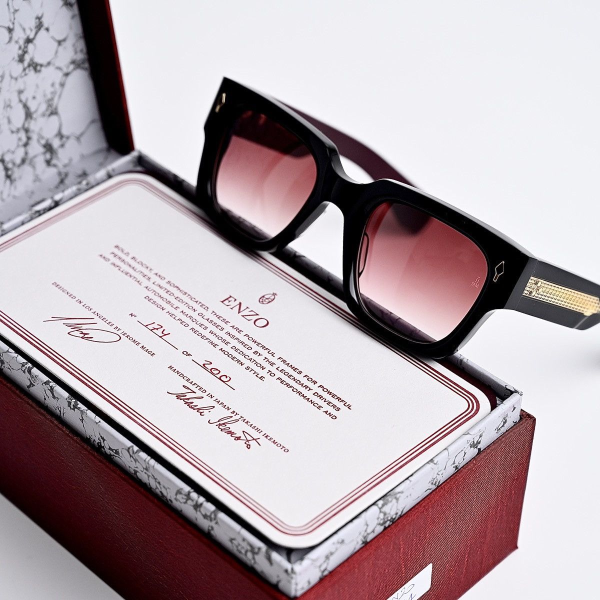 Jacques Marie Mage JACQUES MARIE MAGE ENZO EPOXY CHARLET SUNGLASSES Size ONE SIZE - 13 Thumbnail