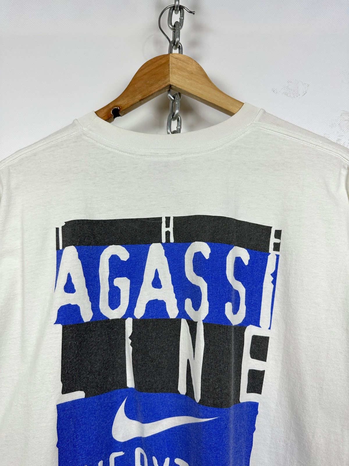 Nike 90s Vintage Nike Andre Agassi Graphic T Shirt Size US XL / EU 56 / 4 - 5 Thumbnail