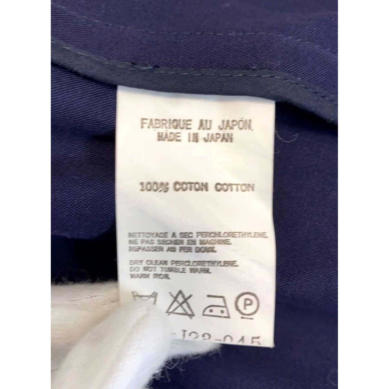 Yohji Yamamoto Yohji Yamamoto Casual Jacket Blazer Men Cotton Navy Size S Regular Shirt Used Size 36R - 4 Thumbnail
