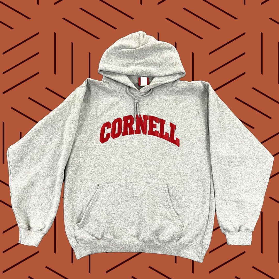 Vintage VINTAGE Cornell University Hoodie Mens Medium Gray Sweatshirt Pullover College Logo Logo Embroidered College Sports U.S. Size US M / EU 48-50 / 2 - 1 Thumbnail