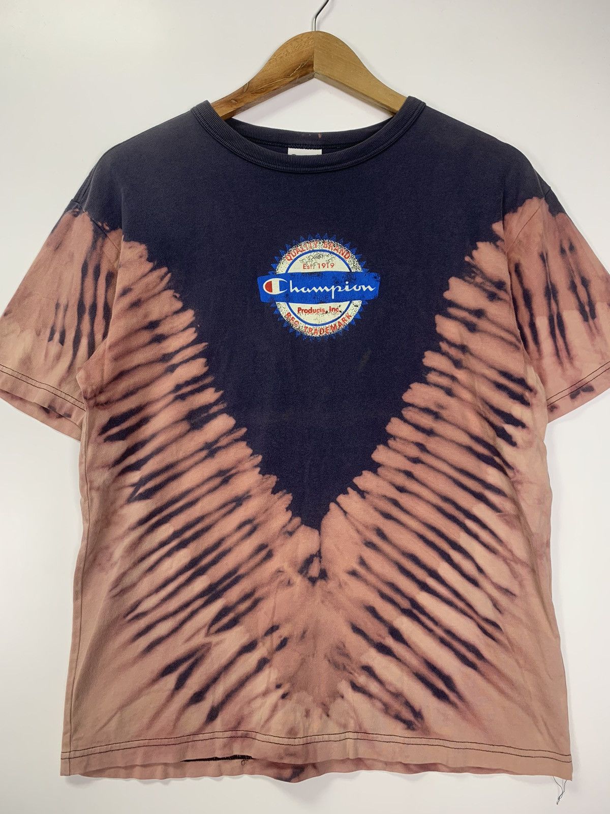 Champion × Vintage Vintage Champion Tie dye Tee Size US M / EU 48-50 / 2 - 2 Thumbnail