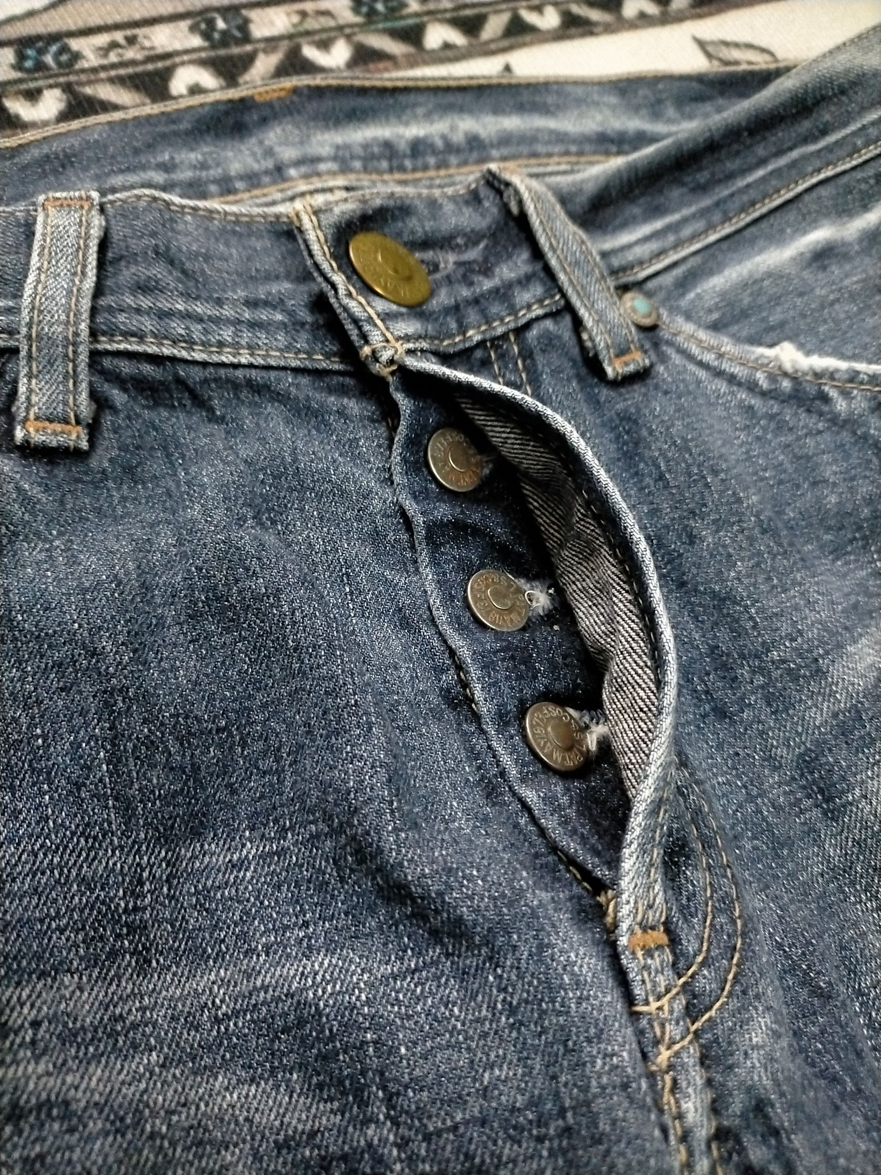 Levi's 🔥Flare 🔥Vtg Levis Mudwash Distressed Flare Jeans Size US 31 - 10 Thumbnail