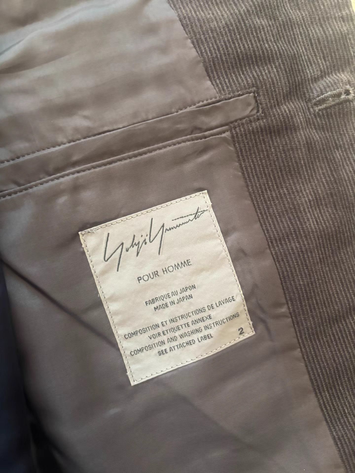 Yohji Yamamoto yohji yamamoto pourhomme Moss Corduroy Hunting Vest K11 Size US M / EU 48-50 / 2 - 5 Thumbnail