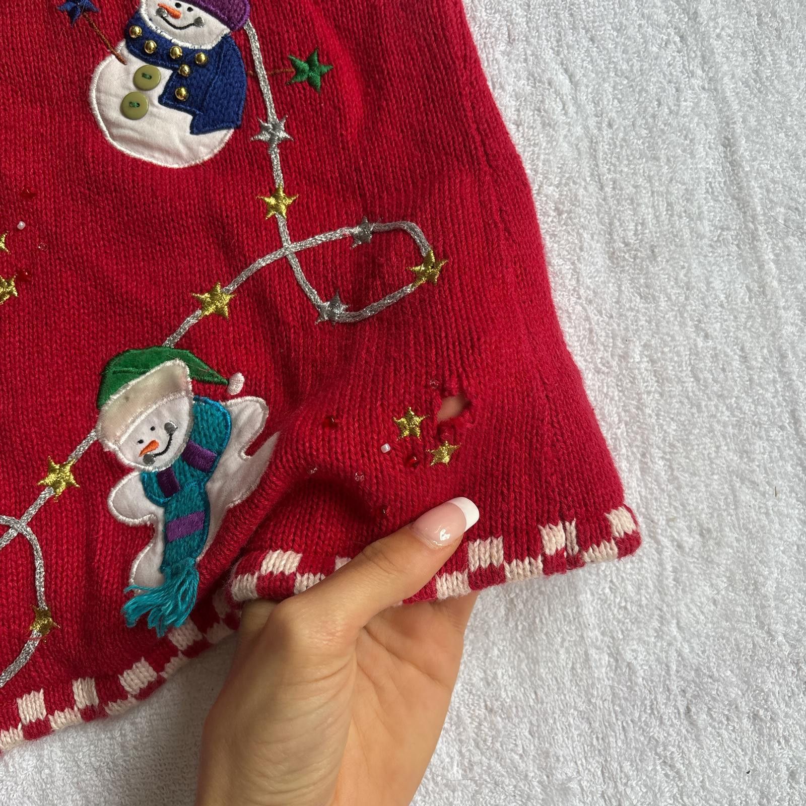Other vintage snowman red christmas sweater vest Size M / US 6-8 / IT 42-44 - 3 Thumbnail