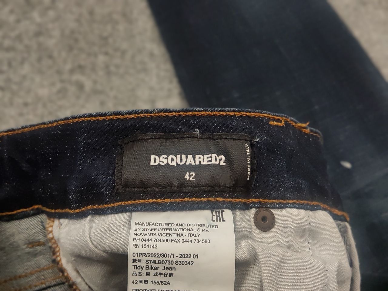 Dsquared2 Dsquared2 tidy biker Wash Distressed Denim Jeans Vintage Size US 30 / EU 46 - 17 Thumbnail