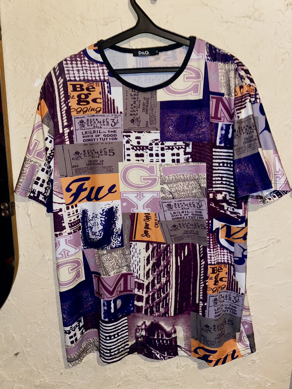 Dolce & Gabbana Rare Avant Garde Dolce & Gabbana City Artwork Print T-Shirt Size US M / EU 48-50 / 2 - 1 Thumbnail