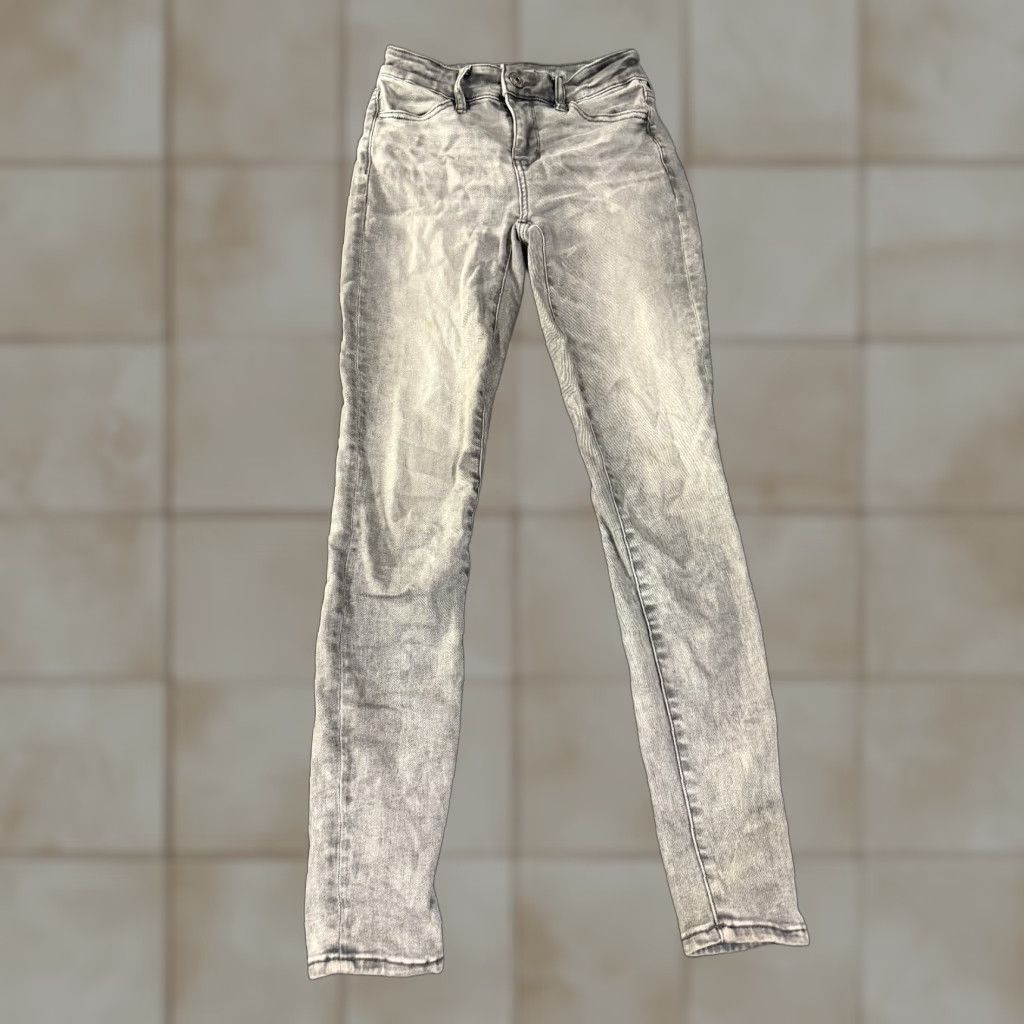 American Eagle Outfitters American Eagle Outfitters Jeans Women 0 Gray High Rise Jegging Ther 5-Pocket Distressed Size 25" / US 0 / IT 36 - 1 Thumbnail