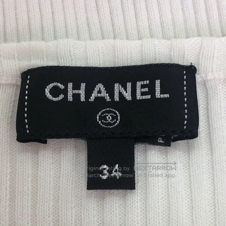 Chanel Chanel 22B white three-dimensional dot knitted short sleev Size XXS / US 00 / IT 34 - 5 Thumbnail