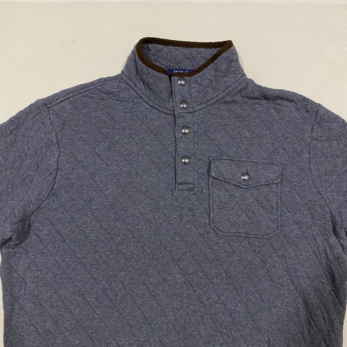 Polo Ralph Lauren POLO RALPH LAUREN Half Buttoned Sweatshirt Size US L / EU 52-54 / 3 - 2 Thumbnail