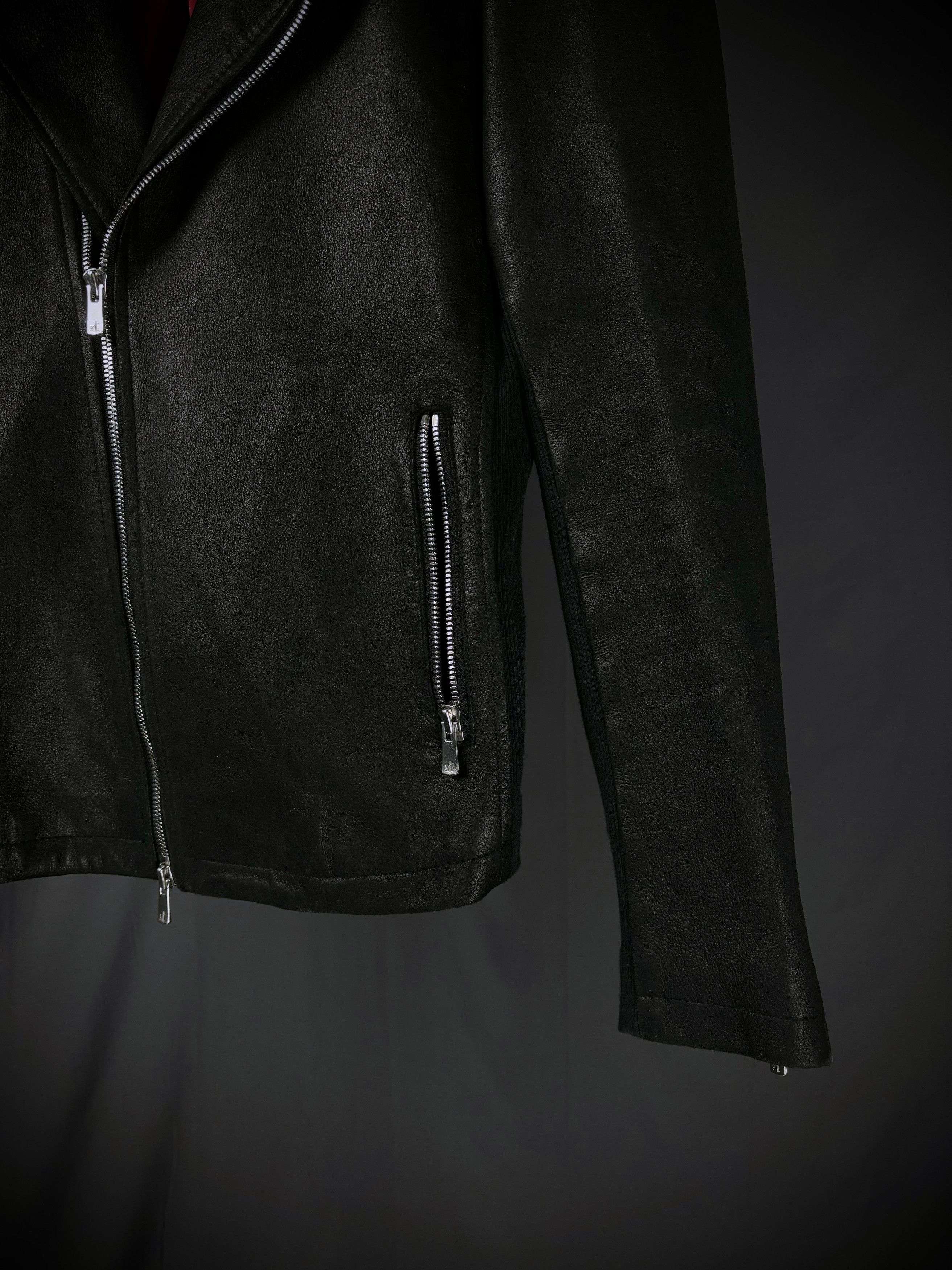 Japanese Brand No ID. Goat Leather Rider’s Jacket Size US XS / EU 42 / 0 - 4 Thumbnail