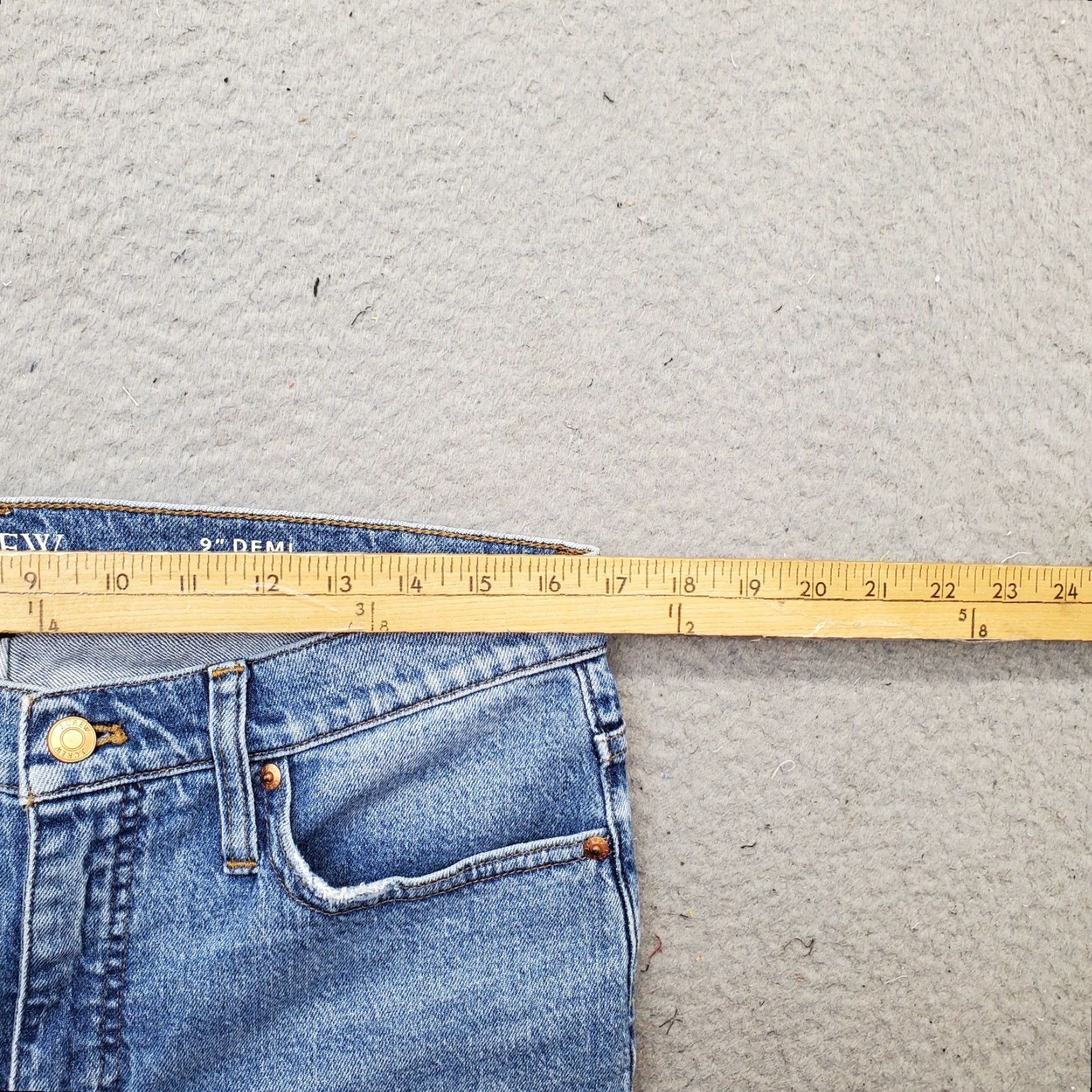 J.Crew J.Crew Womens Jeans Boot Crop Denim Medium Wash Blue 30 Frayed Hem Comfort Regular Size 30 Womens Size 30" / US 8 / IT 44 - 6 Thumbnail