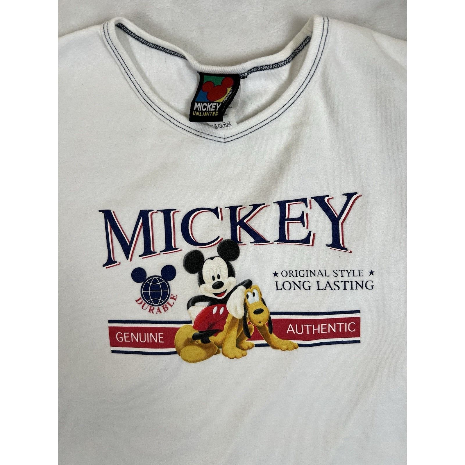 Mickey Unlimited Vintage Mickey Mouse Pluto Women’s T-Shirt Size Large Pluto Size L / US 10 / IT 46 - 2 Thumbnail