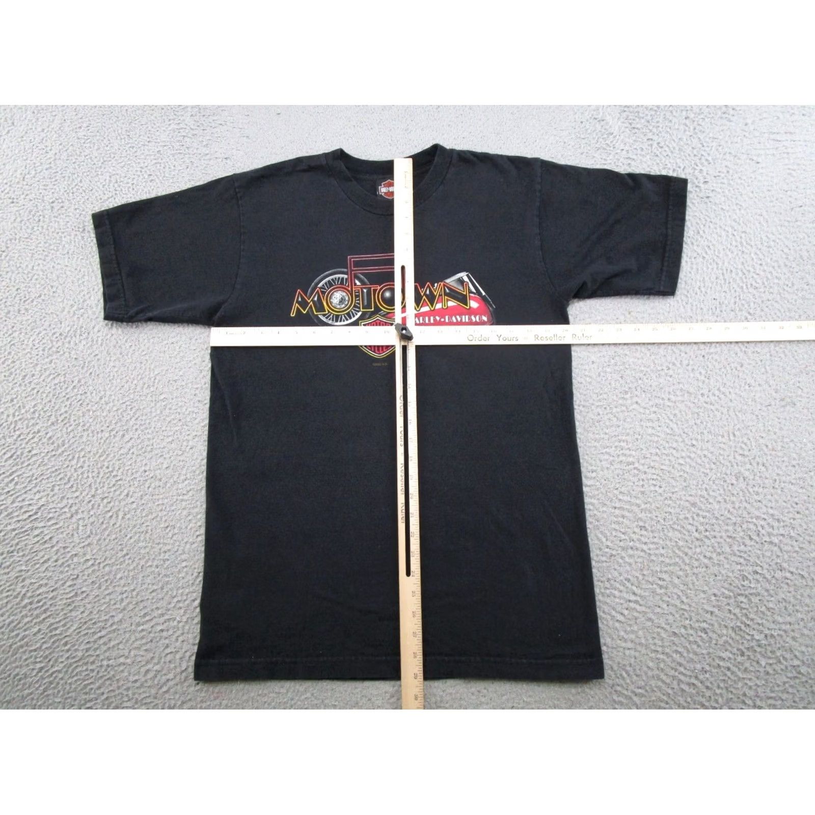Harley Davidson Harley-Davidson T-Shirt Graphic Print Vintage MoTown 2003 Detroit Michigan Crew Neck Short Sleeve L Black Mens Vintage Tee Size US L / EU 52-54 / 3 - 6 Thumbnail