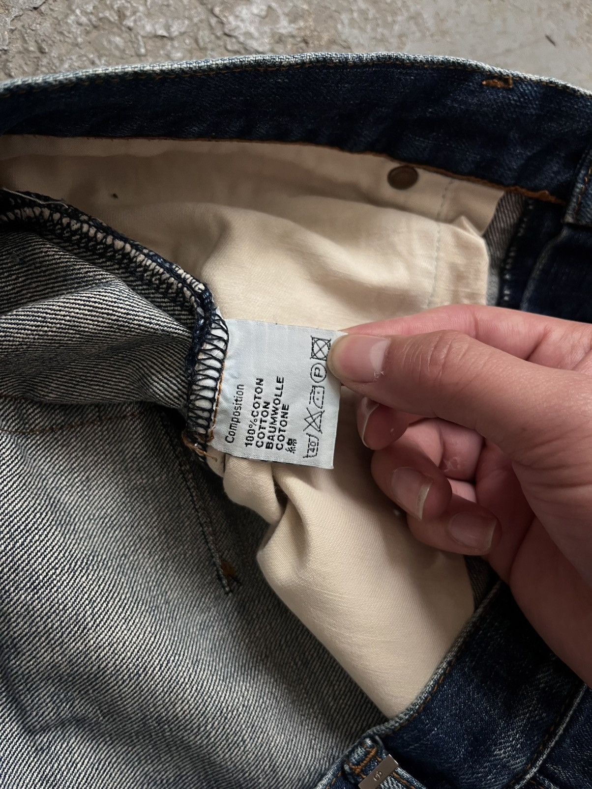 Dior × Hedi Slimane AW07 “Navigate” Clawmark Jeans Size US 34 / EU 50 - 5 Thumbnail