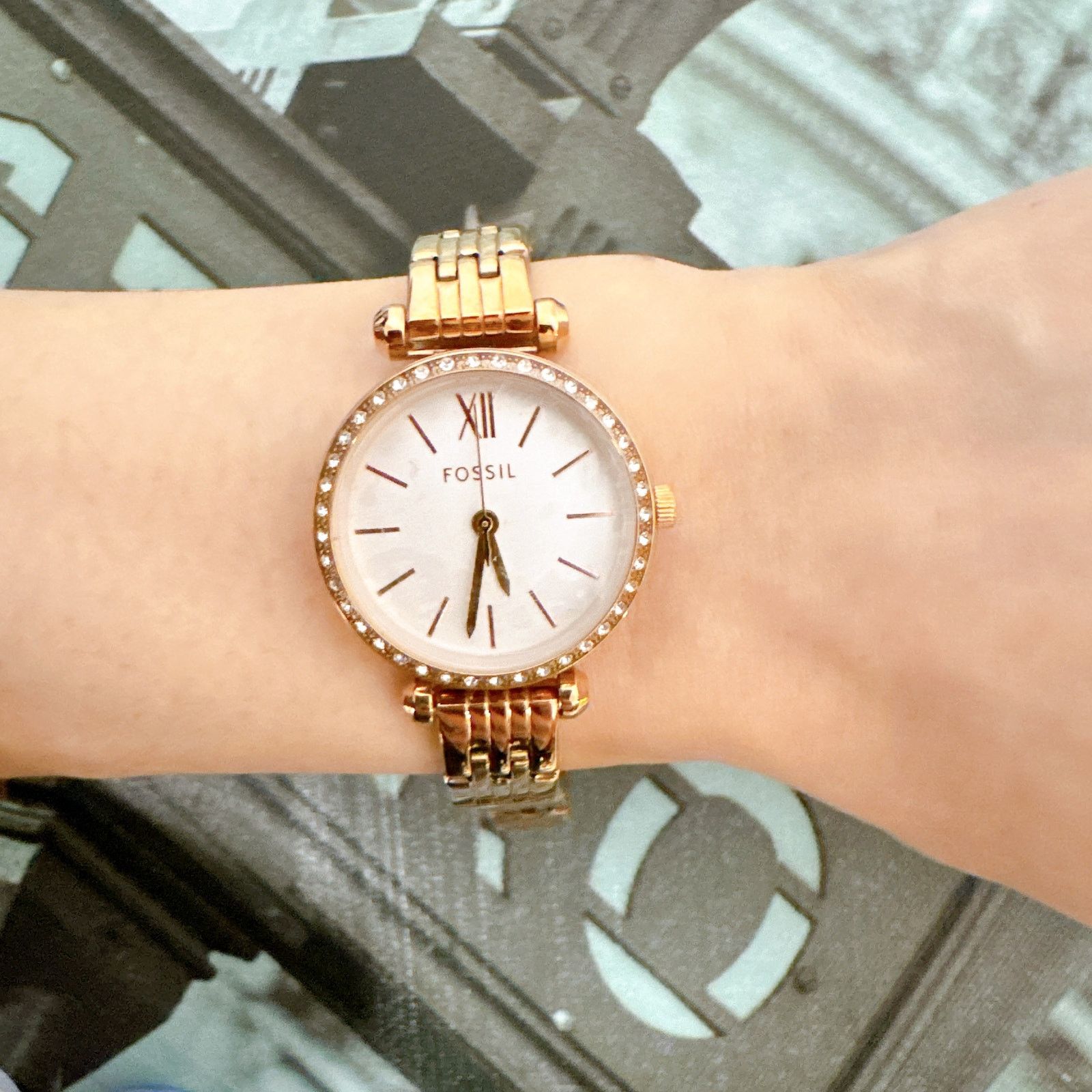 Fossil Fossil BQ3502 Tillie Mini Three-Hand Rose Gold Steel Watch Size ONE SIZE - 7 Thumbnail