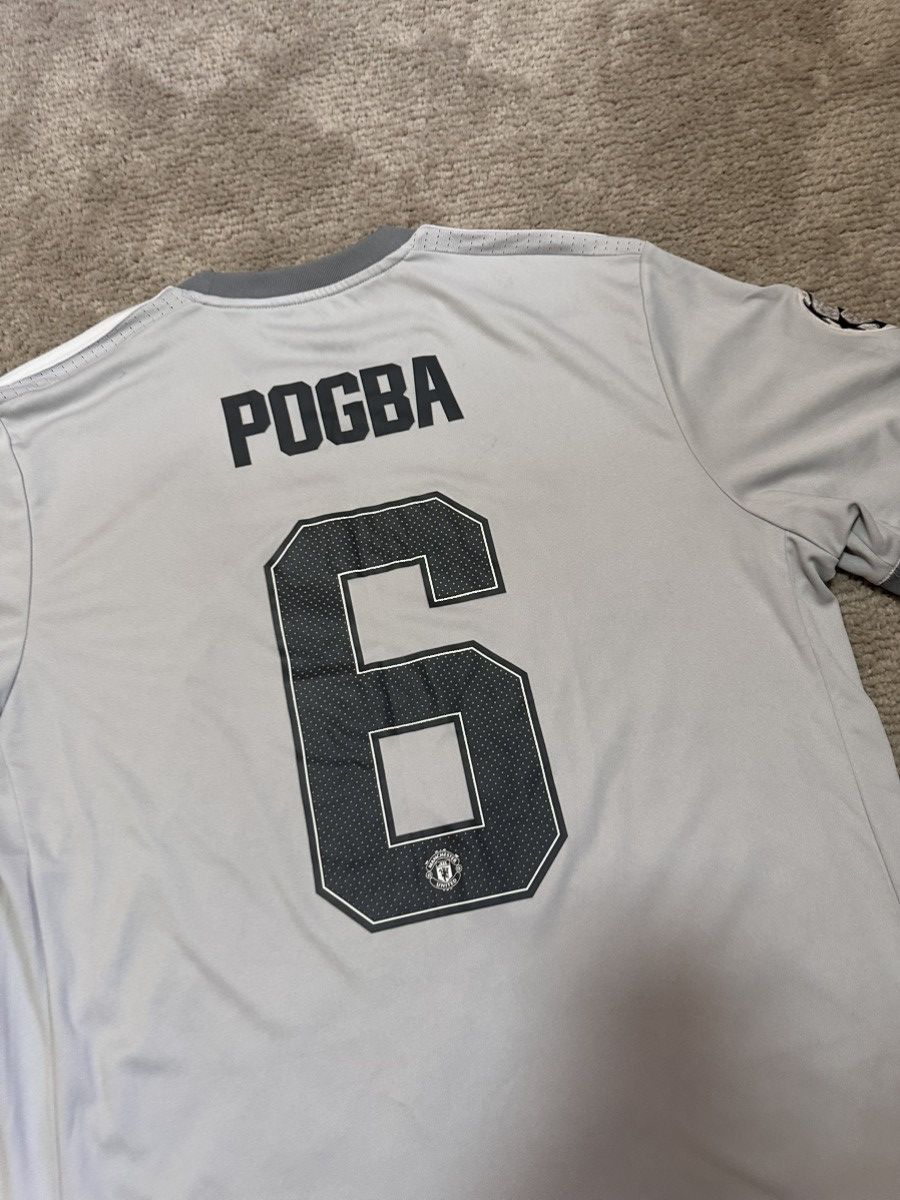Adidas Pogba #6 Manchester United 2017/18 3Rd Football Shirt Jersey Size US L / EU 52-54 / 3 - 9 Thumbnail