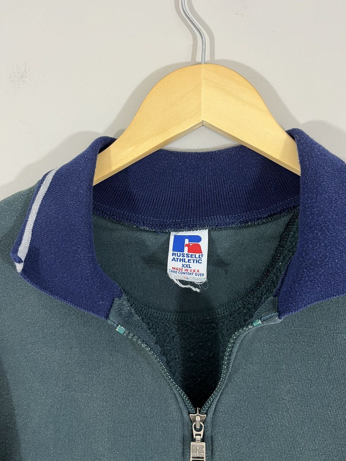 Russell Athletic Sun Faded Boxy Fit Quarter Zip Size US XXL / EU 58 / 5 - 3 Thumbnail