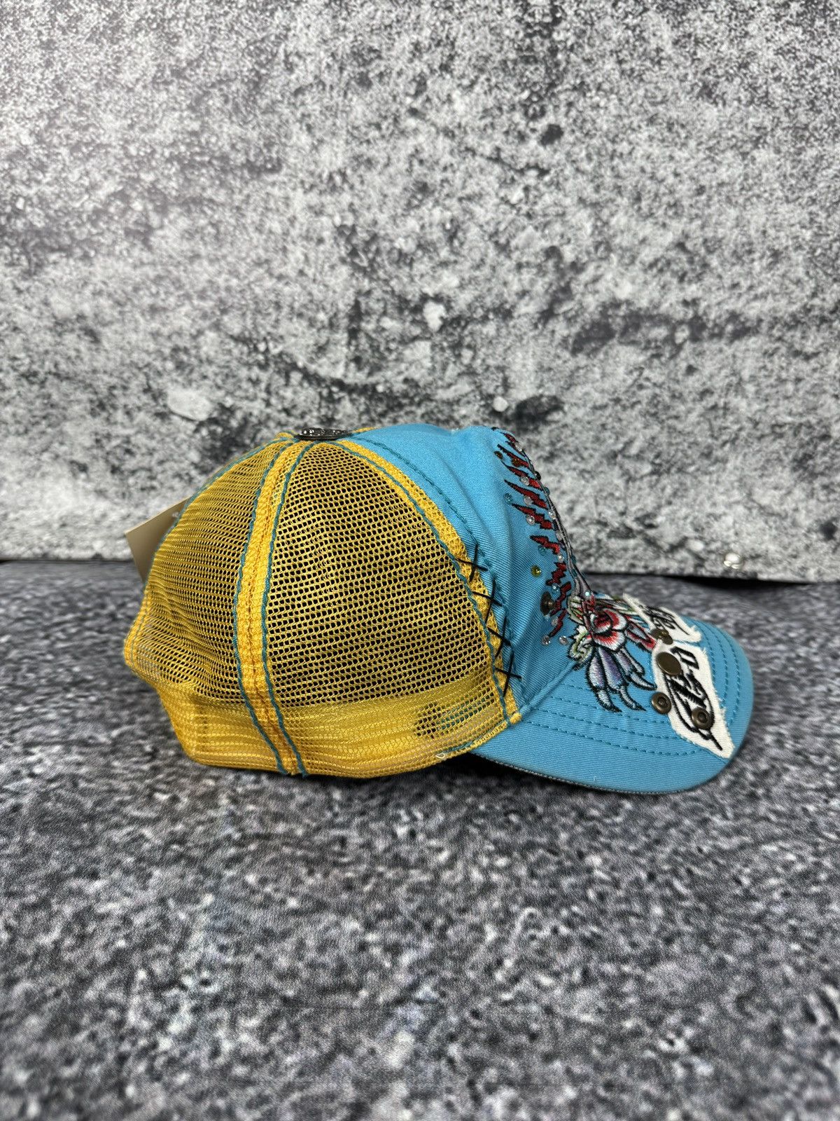 Ed Hardy Ed Hardy by Christian Audigier Baseball Trucker Cap Vintage Size ONE SIZE - 6 Thumbnail