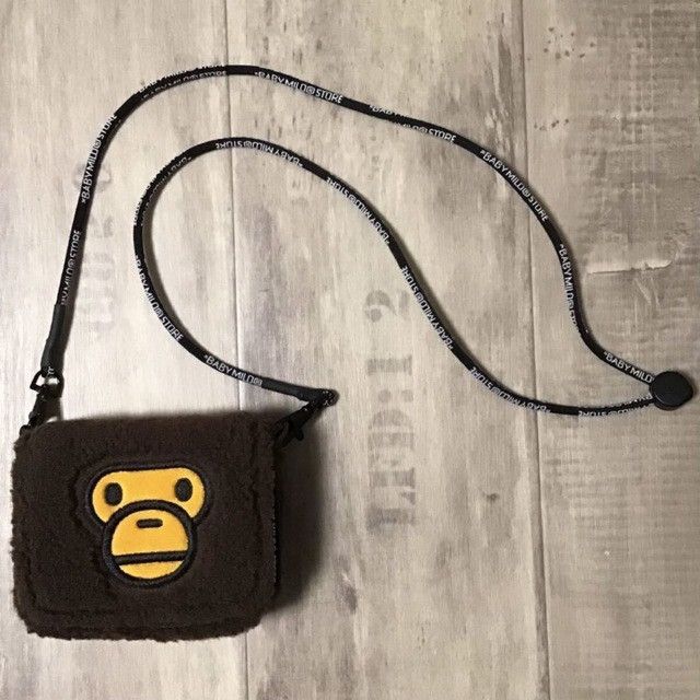 Bape BAPE BABY MILO STORE FAUX SHERPA FUR MINI Shoulder Pouch APE Size ONE SIZE - 1 Thumbnail