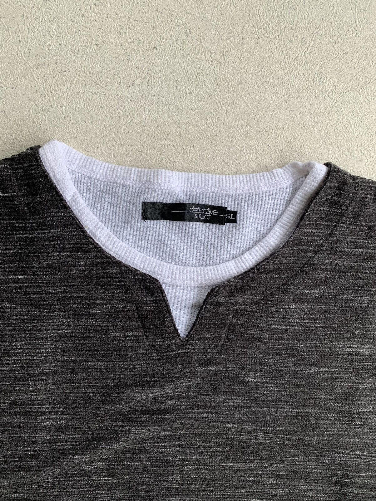 Japanese Brand Double Layer Defective Stuct Longsleeve issey miyake style Size US L / EU 52-54 / 3 - 5 Thumbnail