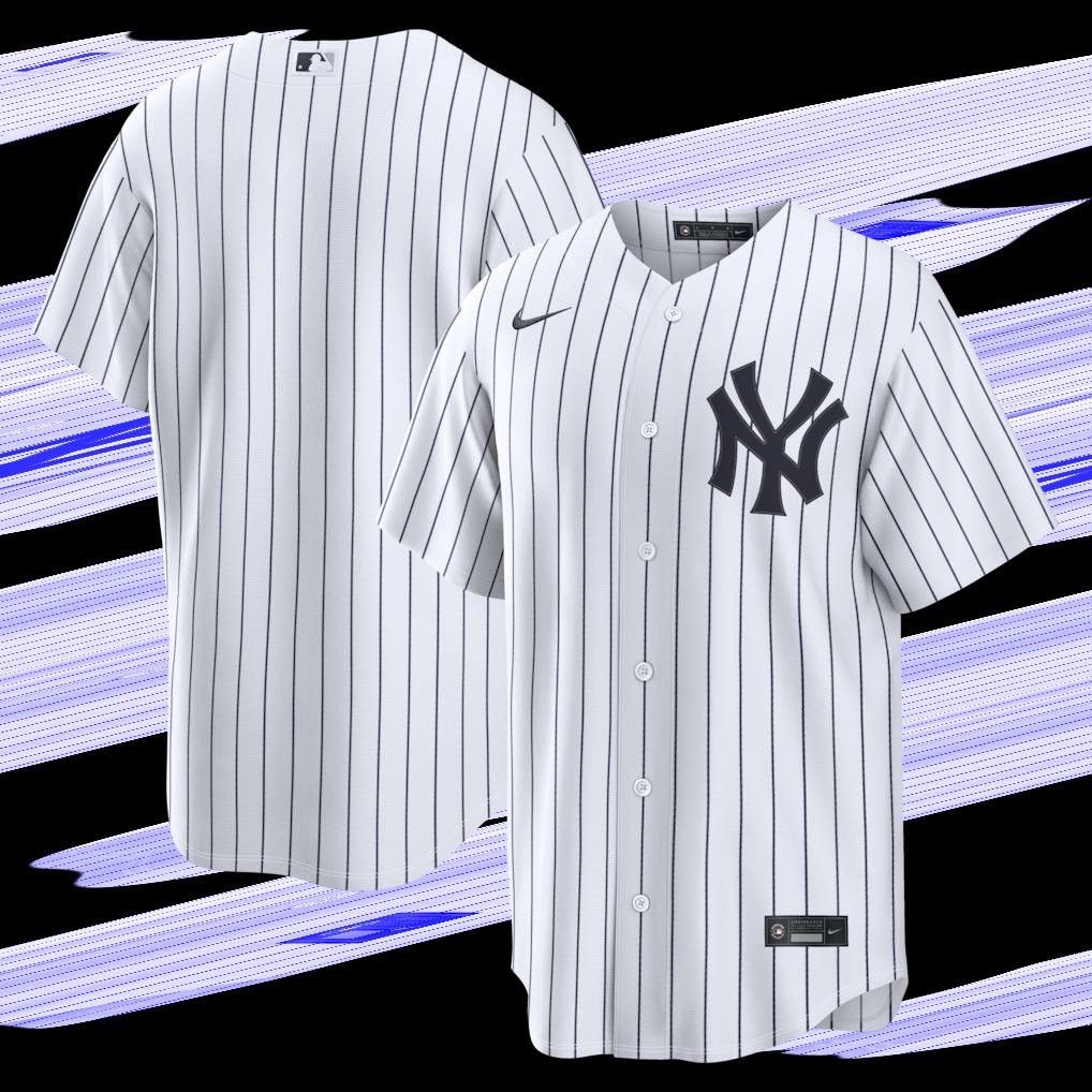Nike Nike New York Yankees White/Navy MLB Baseball Jersey, Size M Size US M / EU 48-50 / 2 - 1 Thumbnail