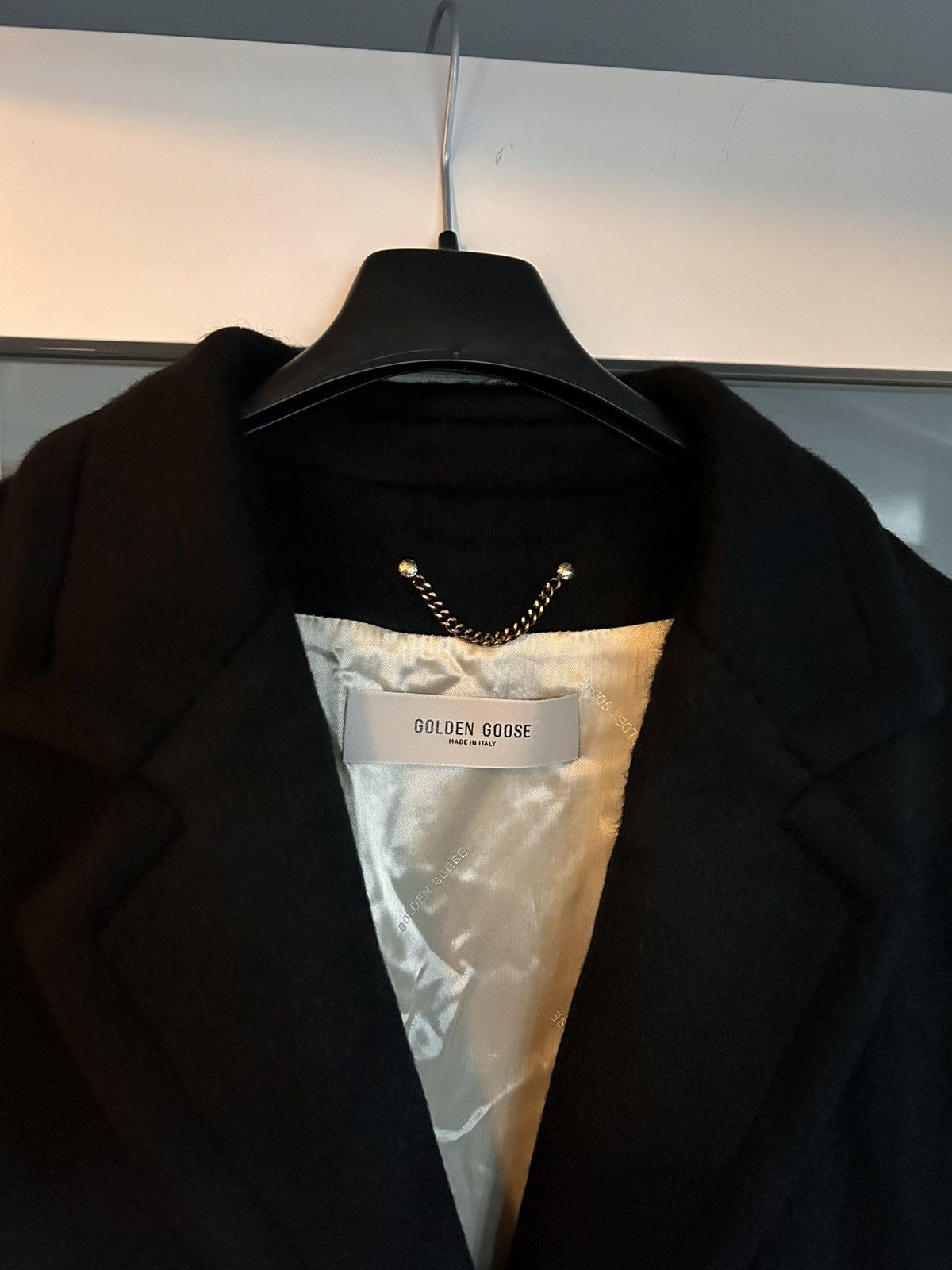 Golden Goose Golden Goose Single-Breasted Black Cocoon Coat Size S / US 4 / IT 40 - 2 Thumbnail
