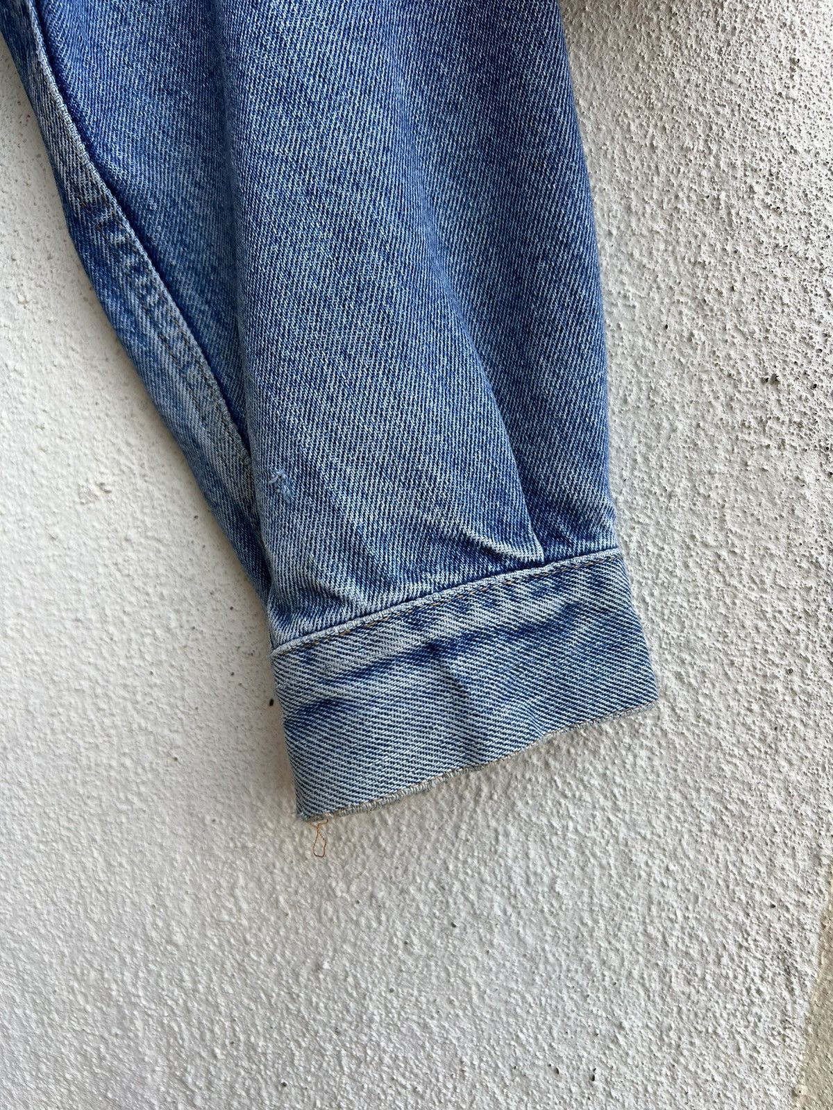 Vintage VTG 80s 90s Lee Cooper Distress Fade Denim Trucker Jacket Size US L / EU 52-54 / 3 - 11 Thumbnail