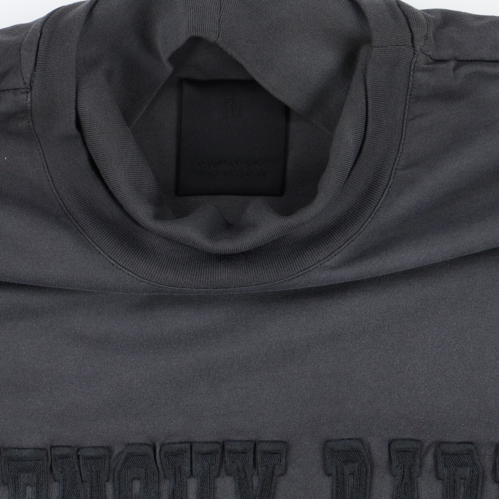 Givenchy Grey Embroidered Logo Layered Long Sleeve T-Shirt Size US M / EU 48-50 / 2 - 2 Thumbnail